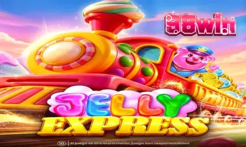 Giao diện trò chơi slot Jelly Express với chủ đề kẹo ngọt rực rỡ